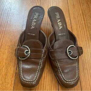 Prada Vintage Mules Brown Size 36 / 6